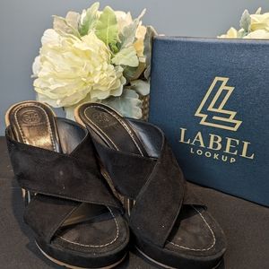 Tory Burch Black Wedges